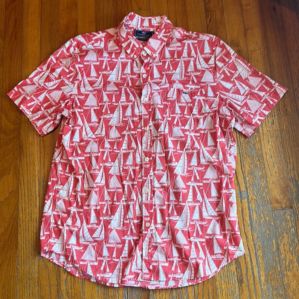 Men’s Vineyard Vines Sailboat Slim Fit Shirt